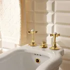 Vintage-Bidetarmaturen aus Messing, interne Lieferung, hergestellt in Italien – Katerina Viadurini