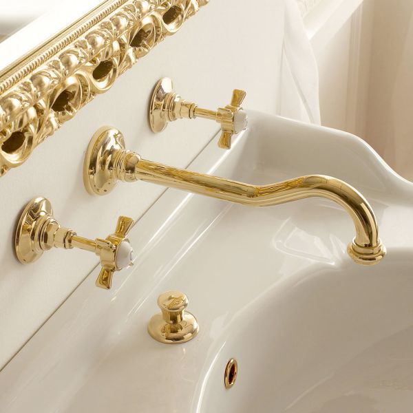 Design und vintage made in italy waschbecken/wandarmatur