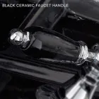 Bodenstehende Badewannenarmatur mit Handbrause aus Messing Made in Italy - Noriana Viadurini