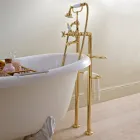 Classic Brass Standbadewasserhahn mit Handbrause - Fioretta Viadurini