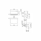 Wandmischer mit Wasserfallauslauf Made in Italy - Sika Viadurini