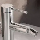 Einhebel-Bidet-Mischbatterie aus Messing, rundes Design - Antilio Viadurini