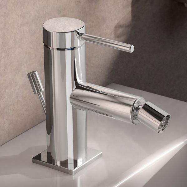 Einhebel-bidet-mischbatterie aus messing, rundes design - antilio
