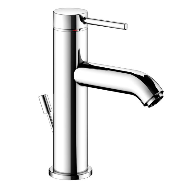 Einhebel-waschtischmischer messing rundes design - antilio