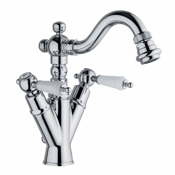 Einloch-bidethahn mit messing-drehrohr made in italy - shelly