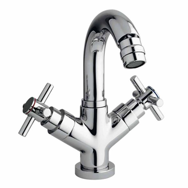 Einloch-bidethahn mit chrom-messing-abfluss made in italy - zumbo