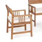 Wohnzimmer 4 Designer-Gartenaccessoires aus Akazienholz - Roxen Viadurini