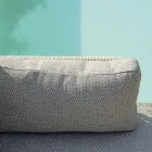 Wohnzimmer, bestehend aus 2 Sesseln, 1 Sofa und Couchtisch aus Aluminium - Symphony Viadurini