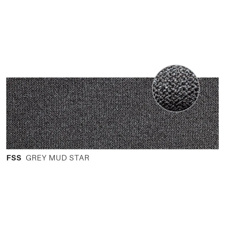 Wohnzimmer im Freien mit Sofa und 2 Sesseln aus Stoff Made in Italy - Suki Viadurini