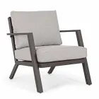 Outdoor Lounge aus Aluminium mit Kissen aus Stoff - Armonia Viadurini