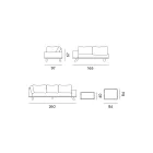 Outdoor-Lounge aus schwarzem Aluminium mit Keramik-Couchtisch - Ghislain Viadurini