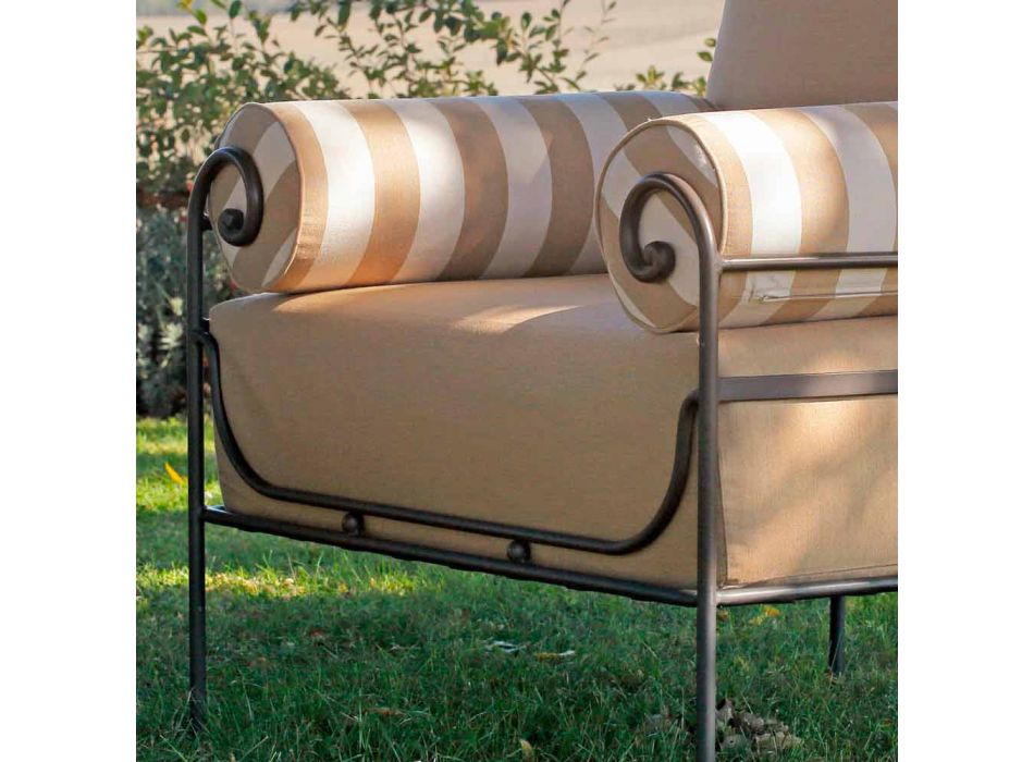 Artisan Garden Lounge mit Eisenstruktur Made in Italy - Lisotto
