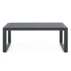 Gartenlounge im weißen oder schwarzen Aluminiumdesign – Milk Rain Viadurini