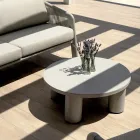 Smeria Garten-Lounge-Set aus Aluminium und gewebtem Seil mit Kissen Viadurini