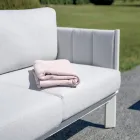 Gartenlounge-Set aus Aluminium und Stoff mit Polsterung und Kissen - Vetra Viadurini