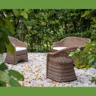 Gartenlounge aus Aluminium und Polyrattan Geflecht - Melina Viadurini