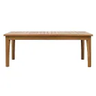 FSC-zertifiziertes Teak-Gartenmöbelset mit ecrufarbenen Kissen – Caresa Viadurini