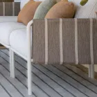 Galvanisiertes Metall Garten Wohnzimmer und Stoff Kissen - Sognando Viadurini