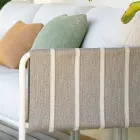 Galvanisiertes Metall Garten Wohnzimmer und Stoff Kissen - Sognando Viadurini