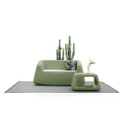 Gartenlounge aus farbigem Polyethylen Made in Italy 4-teilig - Pennini Viadurini