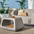 Garden Lounge aus farbigem Polyethylen Made in Italy 4 Stück - Nibs Viadurini