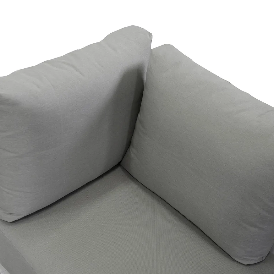 Garten-Lounge aus Aluminium - Pastellfarben Viadurini