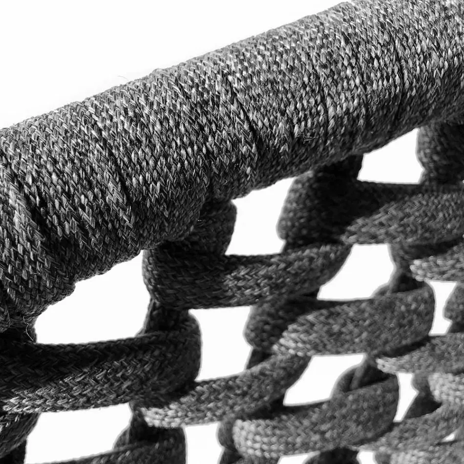 Wohnzimmer im Innen- und Außenbereich mit 2 Sesseln, 1 Sofa und 1 Couchtisch – Sortir Viadurini