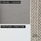 Gartenlounge mit Sesseln und Metallsofa Made in Italy - Prato Viadurini