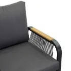 Wohnzimmer aus Aluminium mit Details aus brasilianischem Teakholz - Tagebuch Viadurini