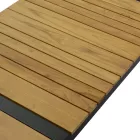 Wohnzimmer aus Aluminium mit Details aus brasilianischem Teakholz - Tagebuch Viadurini