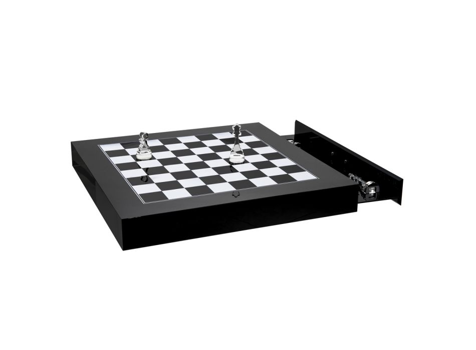 Schachbrett für Schach und Design Checkers aus Plexiglas Made in Italy - Chess