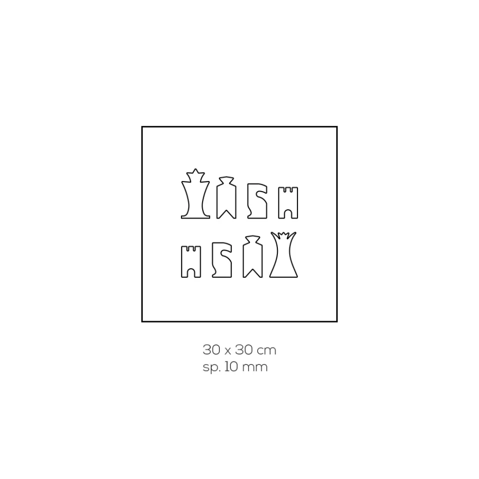 Schachbrett für Schach und Dame aus Acrylglas Made in Italy - Smanto Viadurini