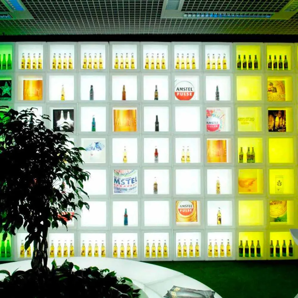 Cube Leuchtregal Slide Open Cube modernes Design aus Italien Viadurini