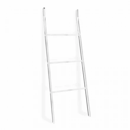 Handtuchhalter Leiter in transparentem Plexiglas Design 2 Höhen - Trockner Viadurini