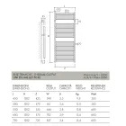 Hydraulischer Handtuchwärmer im klassischen Design aus Stahl Made in Italy - Rom Viadurini