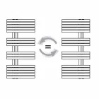 Modernes Design Badetuchwärmer aus Stahl bei 386 Watt - Pfau Viadurini