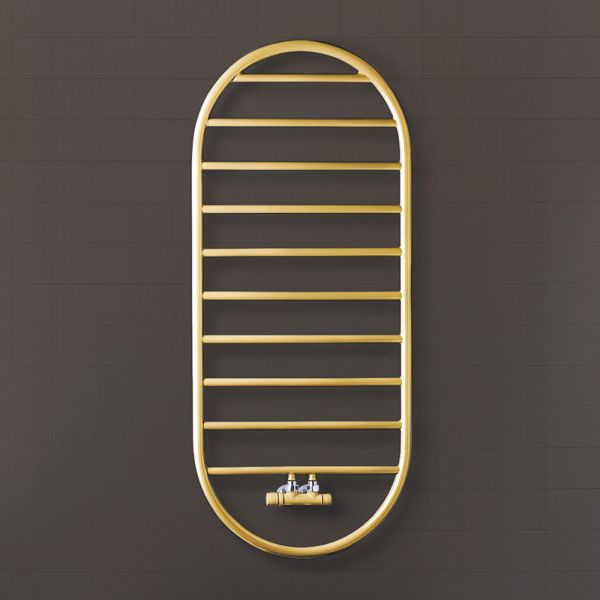 „tutto tondo slim“ design-handtuchwärmer aus stahl made in italy - glatt