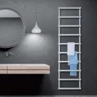 Elektrischer Handtuchwärmer mit kreisförmigen Elementen, hergestellt in Italien – Erdbeere Viadurini