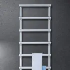 Elektrischer Handtuchwärmer mit kreisförmigen Elementen, hergestellt in Italien – Erdbeere Viadurini