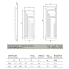 Elektrischer Handtuchwärmer aus Stahl mit modernem Design Made in Italy - Potentia Viadurini
