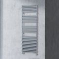 Hydraulischer Handtuchwärmer mit 4 Reihen horizontaler Elemente, hergestellt in Italien – Meringue