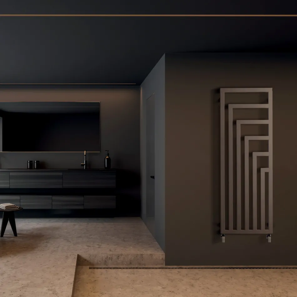 Hydraulischer Handtuchwärmer aus Stahl mit modernem Design Made in Italy - Potentia Viadurini