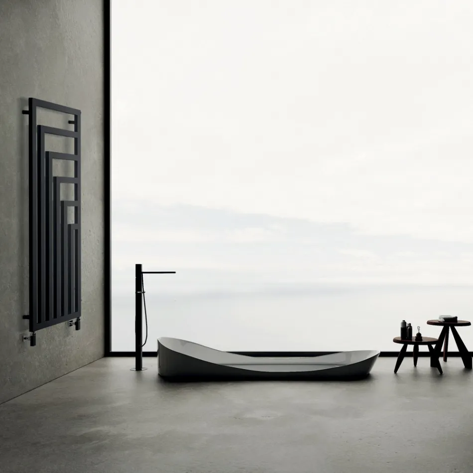 Hydraulischer Handtuchwärmer aus Stahl mit modernem Design Made in Italy - Potentia Viadurini