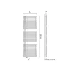 Handtuchwärmer aus Kohlenstoffstahl mit elektrischem System – Peanuts Viadurini