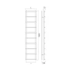 Gemischter Handtuchwärmer mit kreisförmigen Elementen, hergestellt in Italien – Erdbeere Viadurini