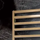 Gemischter Handtuchwärmer mit einfachen Linien aus Stahl, hergestellt in Italien – Pistazie Viadurini