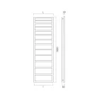 Gemischter Handtuchwärmer mit einfachen Linien aus Stahl, hergestellt in Italien – Pistazie Viadurini