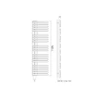 Gemischter Handtuchwärmer aus Kohlenstoffstahl, hergestellt in Italien – Kirschen Viadurini