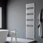 Handtuchwärmer aus Edelstahlgemisch mit reinweißer Oberfläche, hergestellt in Italien – Zitrone Viadurini