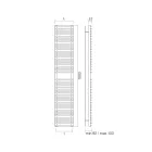 Gemischter Handtuchwärmer aus Kohlenstoffstahl – weich Viadurini